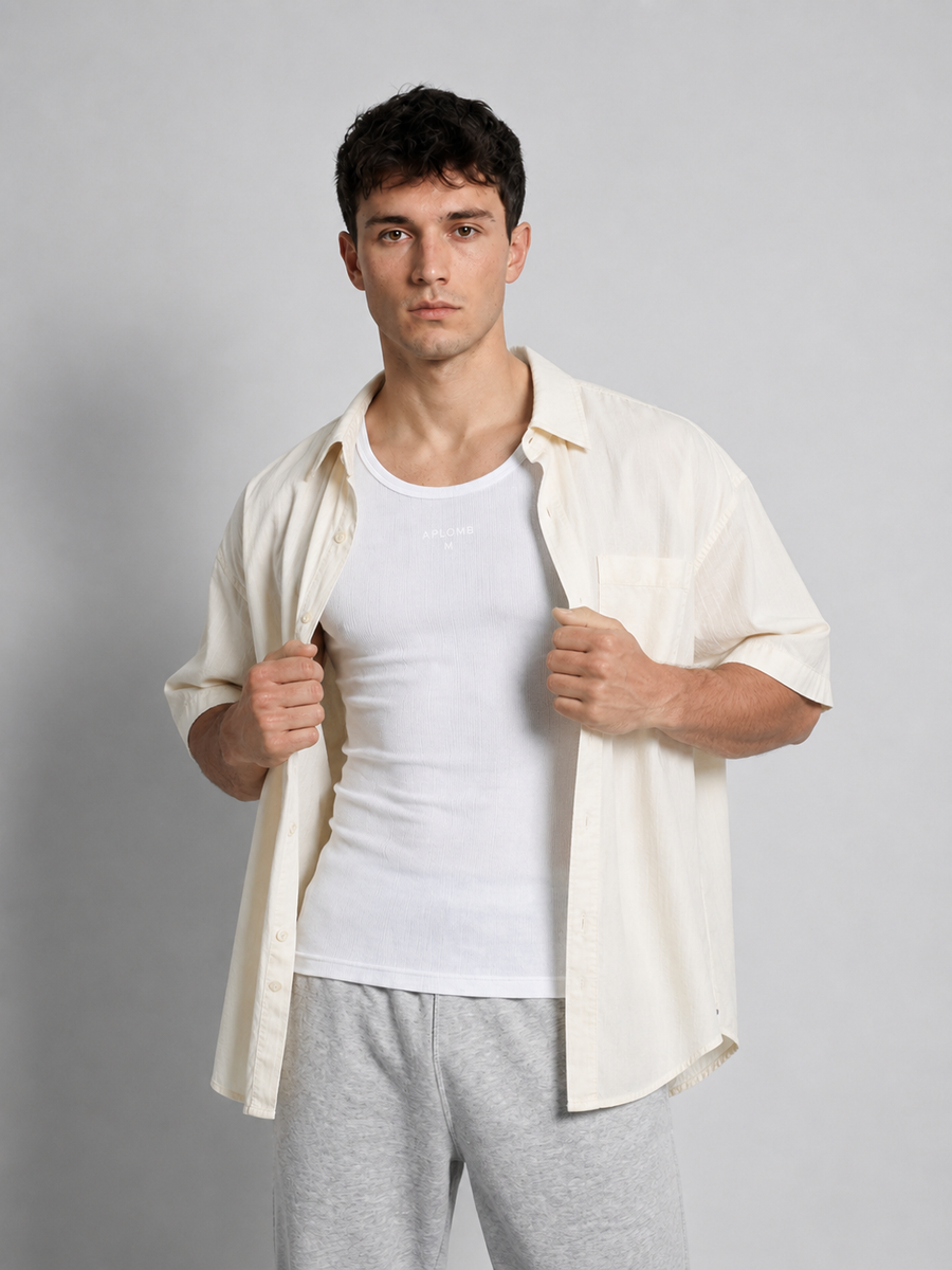 Débardeur Stretch Fit · Blanc