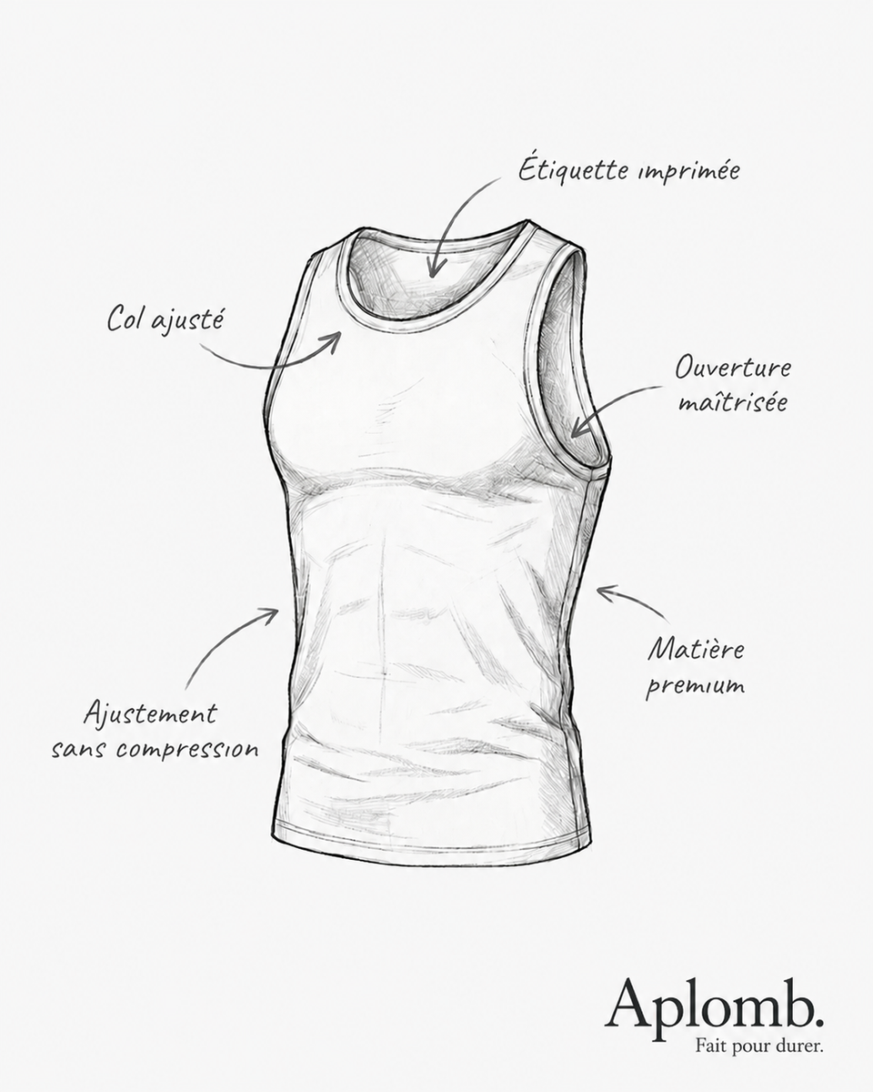 Débardeur Stretch Fit · Blanc